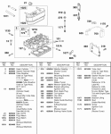 Ignition Rocker Cover Cylinder Head Diagram and Parts List for 433447-0215-E2  Briggs and Stratton Engine